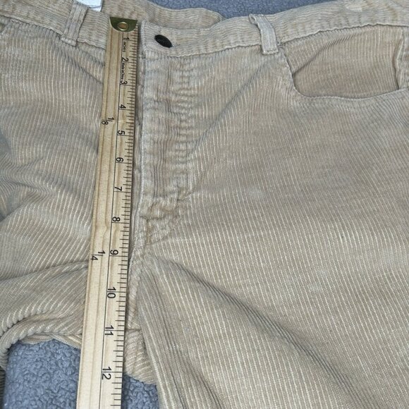 Vintage Oz Jeans Corduroy Pants Mens Tag 38 (Fits 36x35.5) Tan 70s Flare Cords - Picture 10 of 13
